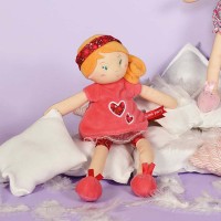 poupee tissu en pyjama et chaussons - Jolijou