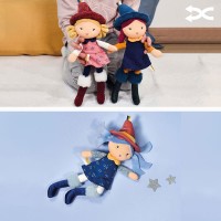 poupée tissu sorcière avec chapeau pointu et bottes - Jolijou