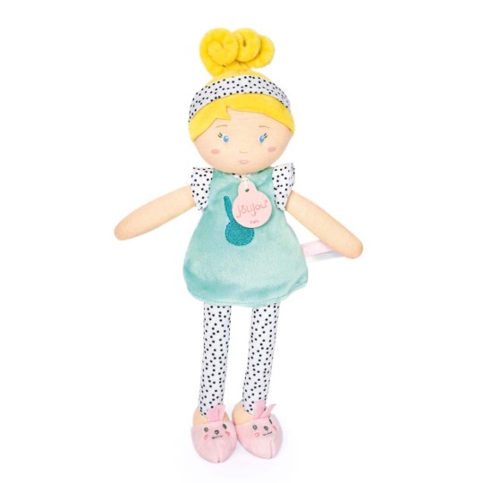 poupee tissu en pyjama et chaussons - Jolijou